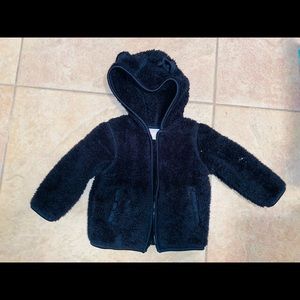 12M Toddler Black Fur Jacket